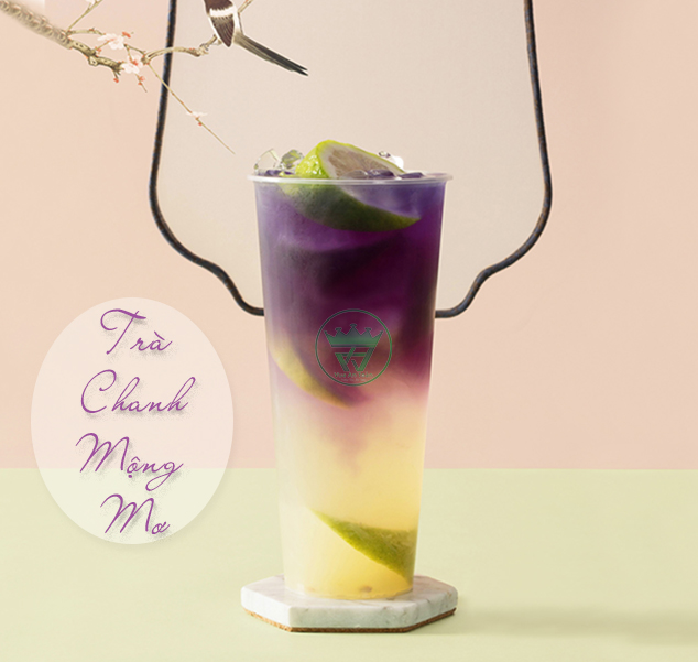 CÔNG THỨC CÁCH LÀM TRÀ CHANH HOA ĐẬU BIẾC